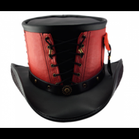 Genuine Leather Top Hats With Clockwork Band