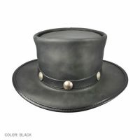 Genuine Leather El dorado Top Hat For Men