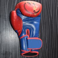 Real Leather printed Boxing Gloves Supplier