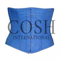 Waist Corset In Royal Blue Cottton Supplier