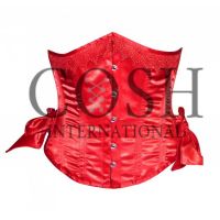 Red Satin Underbust Waist Training Corset