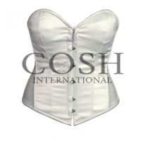Overbust Corset in White Satin