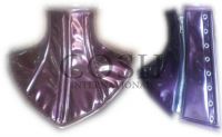 Purple PVC Steel Boned Neck Corset Supplier