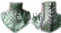 Green Satin Steel Boned Neck Corsets