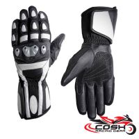Genuine Leather Short Motorbike Racing Gloves