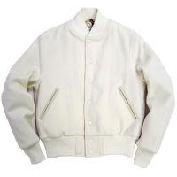 White Wool Varsity Jacket Supplier And Seller