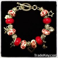 "Red Fern" Charm Bracelet