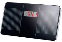 Premium Glass Ultra Thin Bathroom Scale LARGE LCD Display Easy To Read 150kg/330lbs Capacity, Extra Wide 14 inch platform!