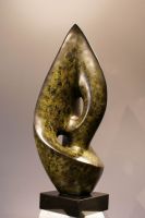 modern sculpture by fiberglass