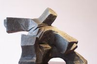 Modern Fiberglass Sculpture, Art Statue