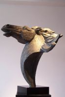 modern fiberglass horse sculpture