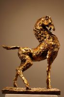abstract horse sculpture,animal tabletop sculpture in resin