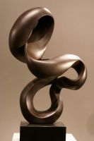 free form resin art statue