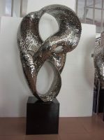 china large metal stainless steel sculpture