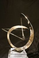 mirror polished stainless steel sculpture