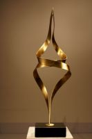 modern metal sculpture for office