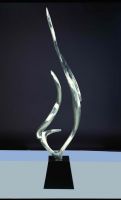 sculpture handmade in stainless steel