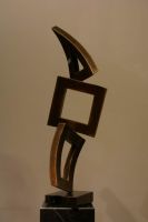 modern metal sculpture for hall