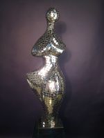 CONTEMPORARY STAINLESS STEEL SCULPTURE