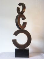 letters iron sculpture