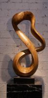 Twisted Wood Sculpture for Sale