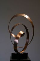 modern forged copper sculpture