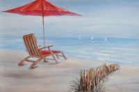 modern seaside landscape oil painting
