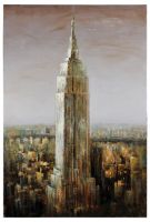 tall building landscape art painting
