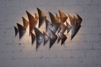 metal fish wall sculpture art