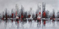 contemporary landscape canvas painting in oil