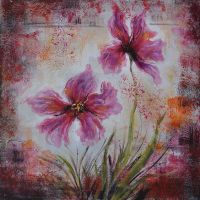 contemporary flower oil painting
