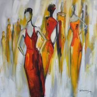 abstract modern figure canvas art oil painting