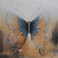 Hand-painted Butterfly Oil Painting