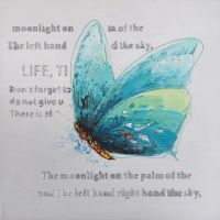 modern butterfly art painting