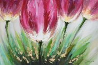 home ornament flower oil painting