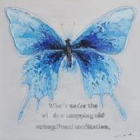contemporary butterfly art painting