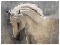 hand made oil painting of horse
