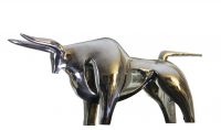 stainless steel animal sculpture