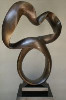 forged metal brass sculpture