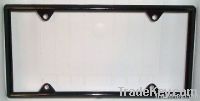 Classic Black Plastic License Plate Frame