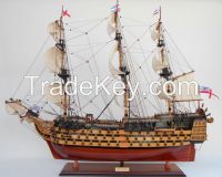 HMS VICTORY PAINTED-Wooden Model Boats