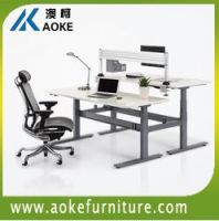 two sides sitting and standing office workstation