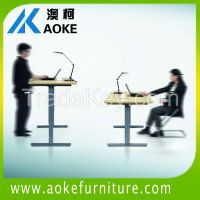 manual cranked height adjustable office desks