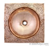 Moroccan copper sinks - hand crafted oriental  sinks