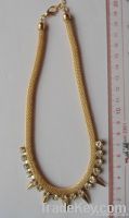 Spike &amp; stone necklace