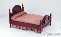 dollhouse mini wooden bed
