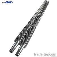 Conical Twin screw and barrel for pvc, upvc pipe extruders