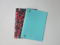 plastic spiral notebook cover/divider exercise book