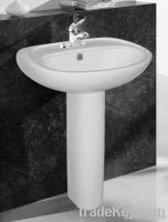Basin with pedestal