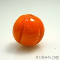 Handmade orange pumpkins lampwork bead